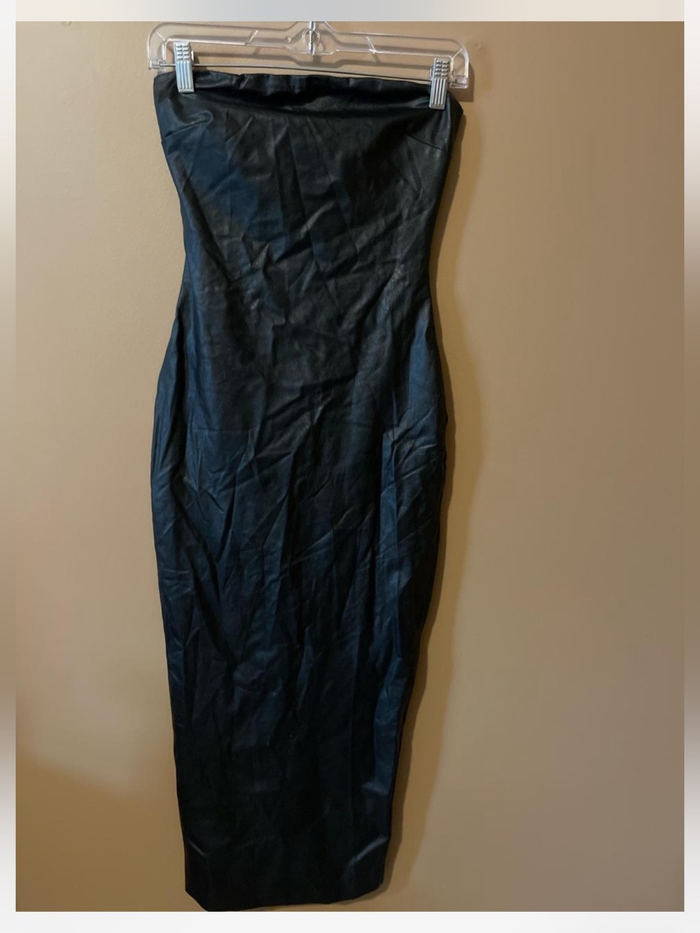 Naked Wardrobe faux leather dress
